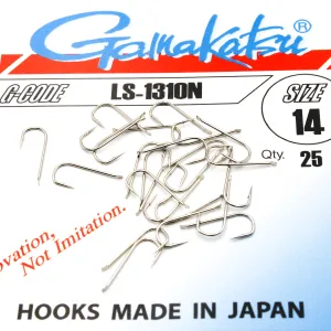 Haczyki Gamakatsu LS-1310 r.14 25szt NIKIEL