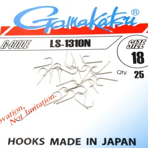 Haczyki Gamakatsu LS-1310 r.18 25szt NIKIEL