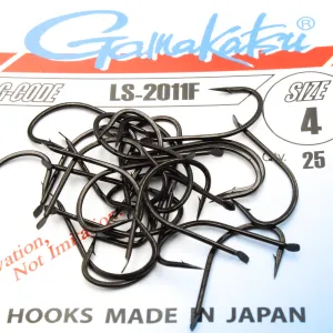 Haczyki Gamakatsu LS-2011 r.4 25szt NS BLACK