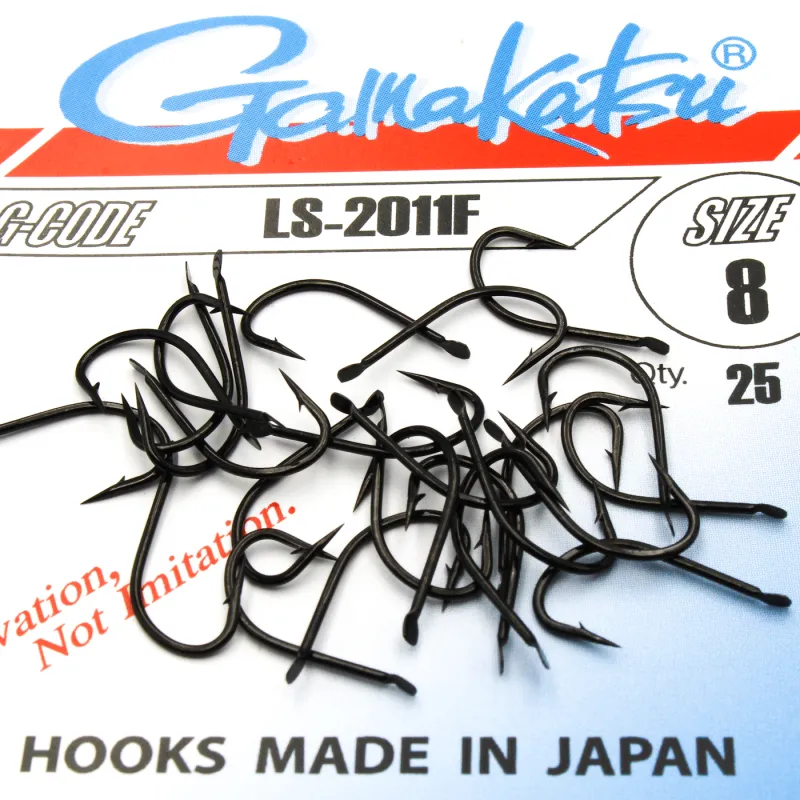Haczyki Gamakatsu LS-2011 r.8 25szt NS BLACK
