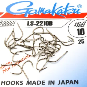 Haczyki Gamakatsu LS-2210 r.10 25szt BRONZE