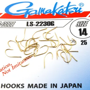 Haczyki Gamakatsu LS-2230 r.14 25szt GOLD