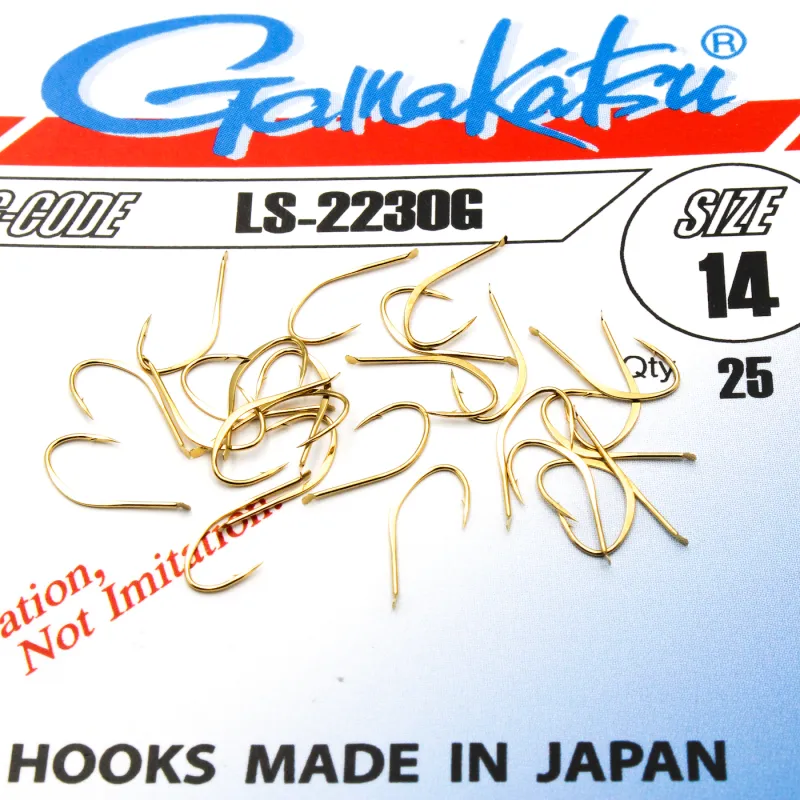 Haczyki Gamakatsu LS-2230 r.14 25szt GOLD