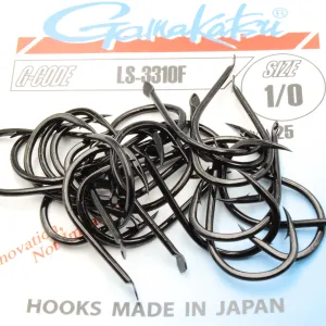 Haczyki Gamakatsu LS-3310 r.1/0 25szt NS BLACK