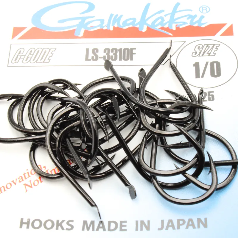 Haczyki Gamakatsu LS-3310 r.1/0 25szt NS BLACK