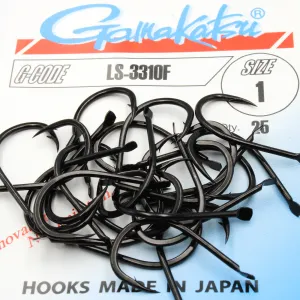 Haczyki Gamakatsu LS-3310 r.1 25szt NS BLACK