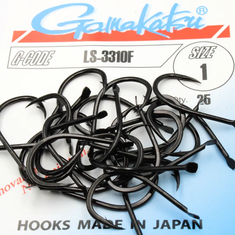 Haczyki Gamakatsu LS-3310 r.1 25szt NS BLACK