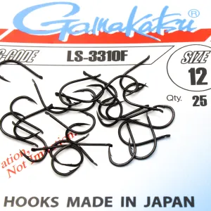 Haczyki Gamakatsu LS-3310 r.12 25szt NS BLACK