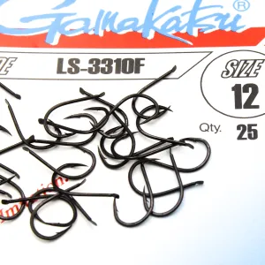 Haczyki Gamakatsu LS-3310 r.12 25szt NS BLACK