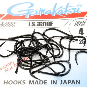 Haczyki Gamakatsu LS-3310 r.4 25szt NS BLACK