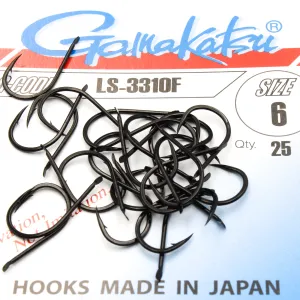 Haczyki Gamakatsu LS-3310 r.6 25szt NS BLACK
