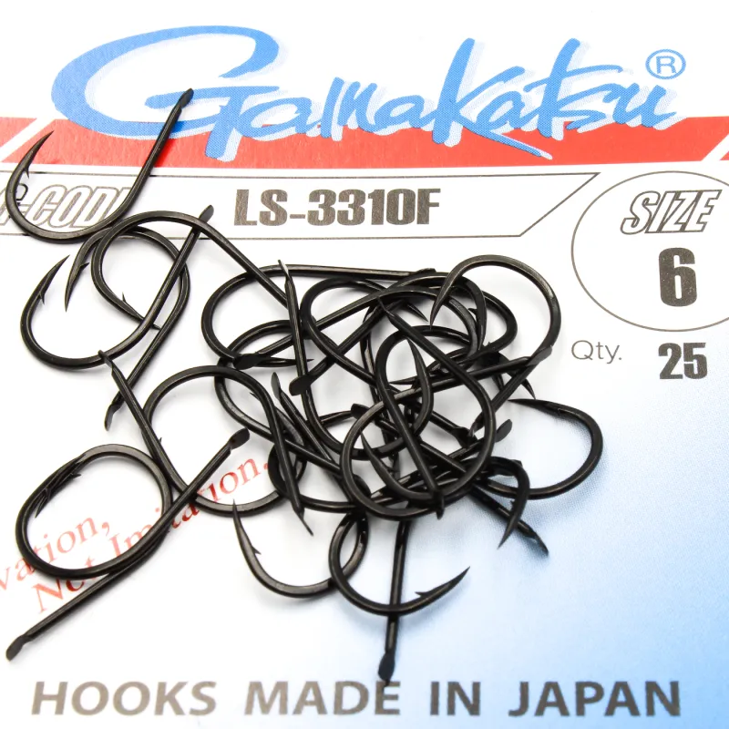 Haczyki Gamakatsu LS-3310 r.6 25szt NS BLACK