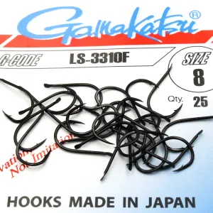 Haczyki Gamakatsu LS-3310 r.8 25szt NS BLACK