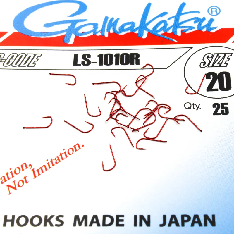 Haczyki Gamakatsu LS-1010 r.20 25szt RED
