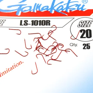 Haczyki Gamakatsu LS-1010 r.20 25szt RED