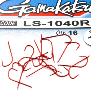 Haczyki Gamakatsu LS-1040 N/L r.10 16szt RED