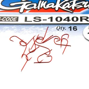 Haczyki Gamakatsu LS-1040 N/L r.16 16szt RED