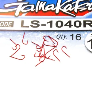 Haczyki Gamakatsu LS-1040 N/L r.18 16szt RED