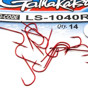 Haczyki Gamakatsu LS-1040 N/L r.8 14szt RED