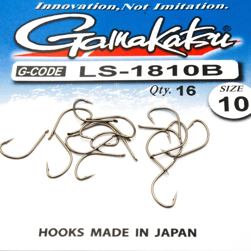 Haczyki Gamakatsu LS-1810 N/L r.10 16szt BRONZE