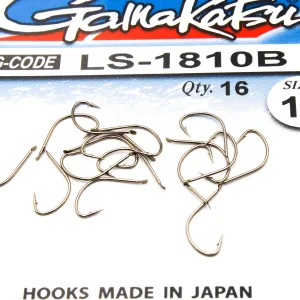 Haczyki Gamakatsu LS-1810 N/L r.10 16szt BRONZE