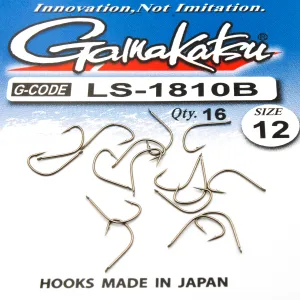 Haczyki Gamakatsu LS-1810 N/L r.12 16szt BRONZE