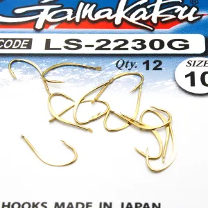 Haczyki Gamakatsu LS-2230 N/L r.10 12szt GOLD