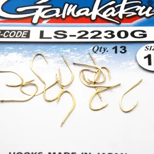 Haczyki Gamakatsu LS-2230 N/L r.12 13szt GOLD