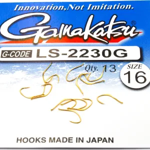 Haczyki Gamakatsu LS-2230 N/L r.16 13szt GOLD