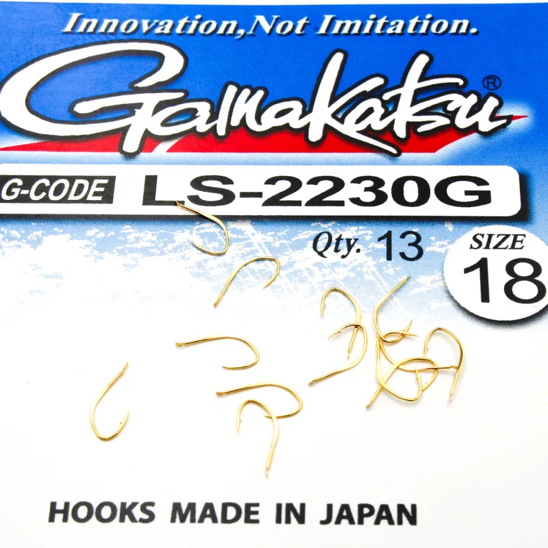 Haczyki Gamakatsu LS-2230 N/L r.18 13szt GOLD