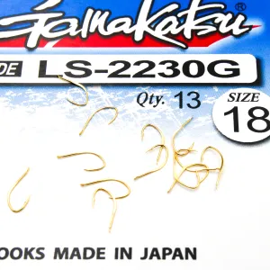 Haczyki Gamakatsu LS-2230 N/L r.18 13szt GOLD