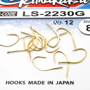 Haczyki Gamakatsu LS-2230 N/L r.8 12szt GOLD