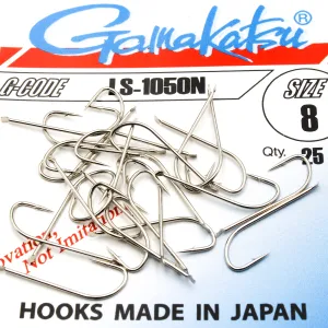 Haczyki Gamakatsu LS-1050N r.8 25szt NIKIEL