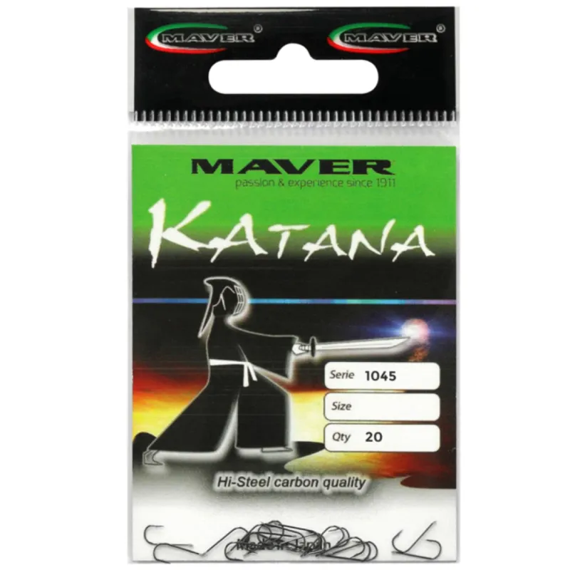 Haczyki Maver Katana 1045 Black Nickel rozm. 12 | Uniwersalne i ostre