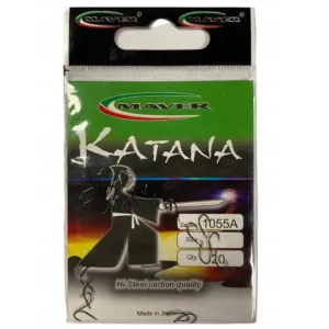 Haczyki Maver Katana 1055 Black Nickel rozm. 16 | Siła i precyzja w jednym