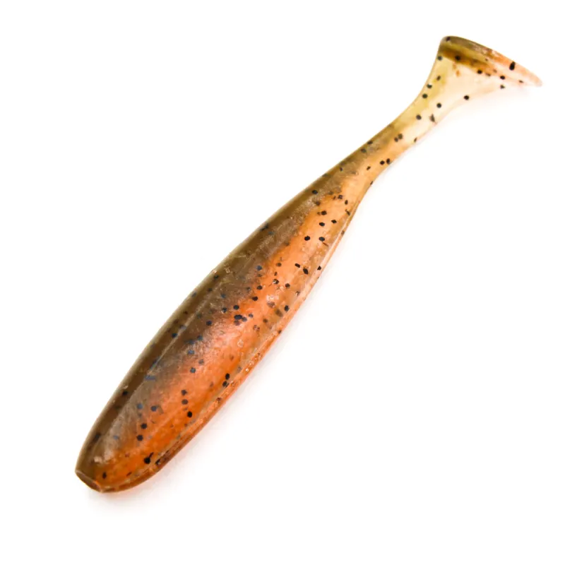 Keitech Easy Shiner 2' 438T Green Pumpkin Fire