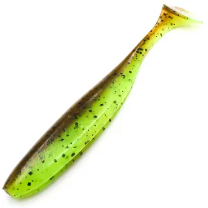 Keitech Easy Shiner 4' 401T Green Pumpkin / Chartr