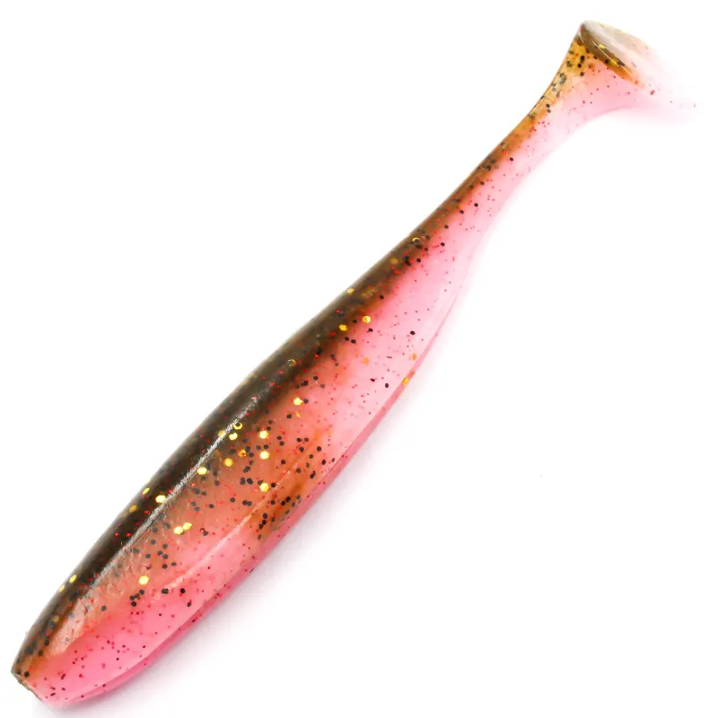 Keitech Easy Shiner 4' LT52T Green Pumpkin Pink