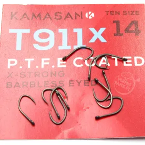 Haczyki Kamasan T911 X-Strong PTFE Coated roz. 14