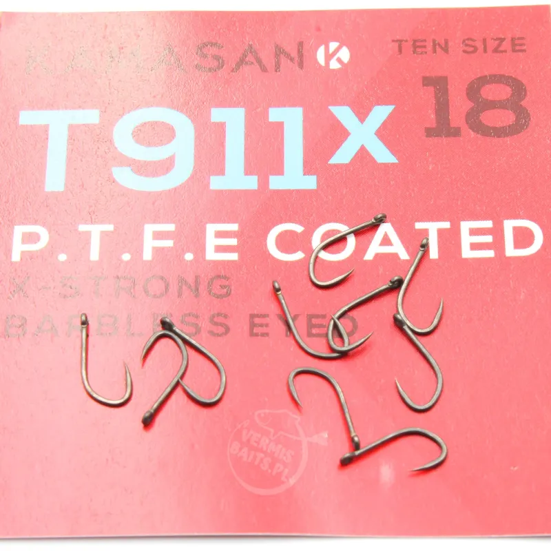 Haczyki Kamasan T911 X-Strong PTFE Coated roz. 18