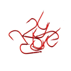 Haczyki Kamasan B512 Barbed Spade roz. 10 – czerwone, 10 szt.