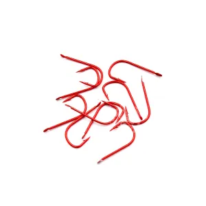 Haczyki Kamasan B512 Barbed Spade roz. 12 – czerwone, 10 szt.