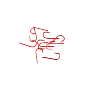 Haczyki Kamasan B512 Barbed Spade roz. 16 – czerwone, 10 szt.