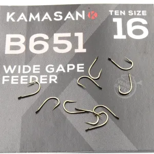 Haczyki Kamasan B651 Barbed Spade roz. 16 – mocne, kute, 10 szt.