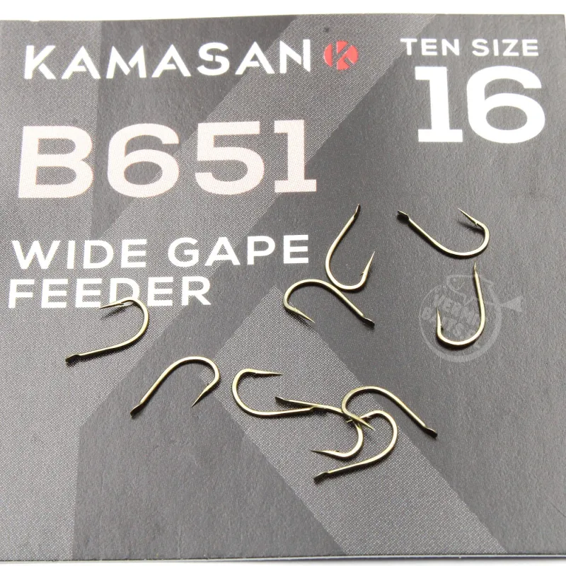 Haczyki Kamasan B651 Barbed Spade roz. 16 – mocne, kute, 10 szt.