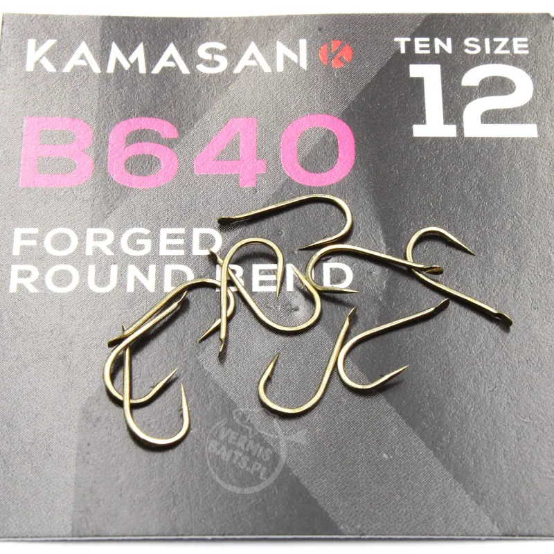 Haczyki Kamasan B640 Spade roz. 12 – mocne, kute, 10 szt.