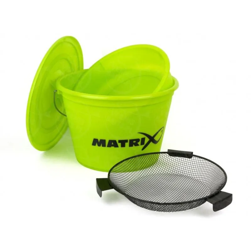 Zestaw Wiadro z miską i sitem Matrix Lime Bucket