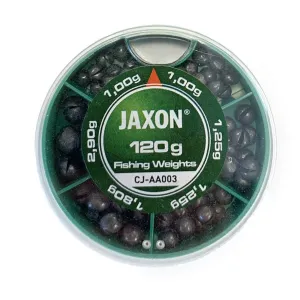 Ciężarki wędkarskie Grube Jaxon 120g KP CJ-AA003 – zestaw miękkich śrucin do wyważania zestawów