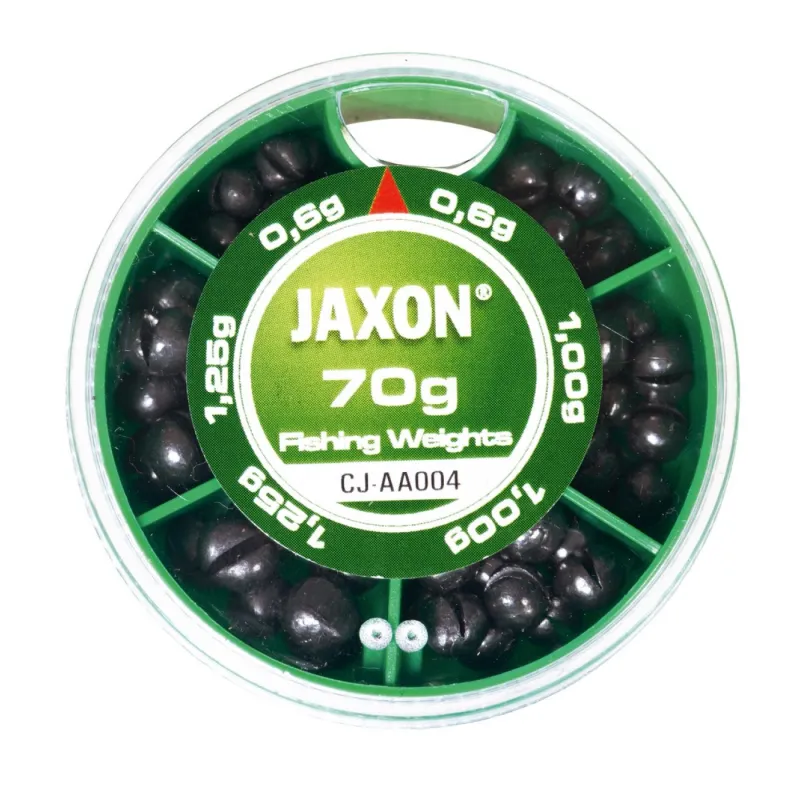 Ciężarki wędkarskie Jaxon 70g – paletka śrutu ołowianego