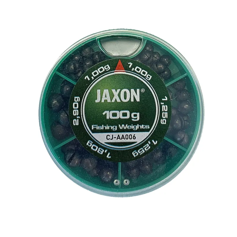 Ciężarki wędkarskie Jaxon Grube 100g – paletka śrutu ołowianego